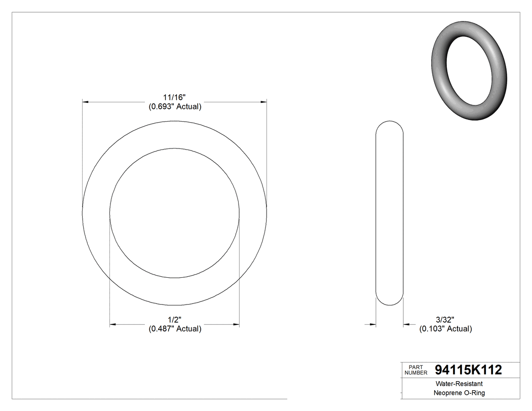 Technical drawing - 94115K112